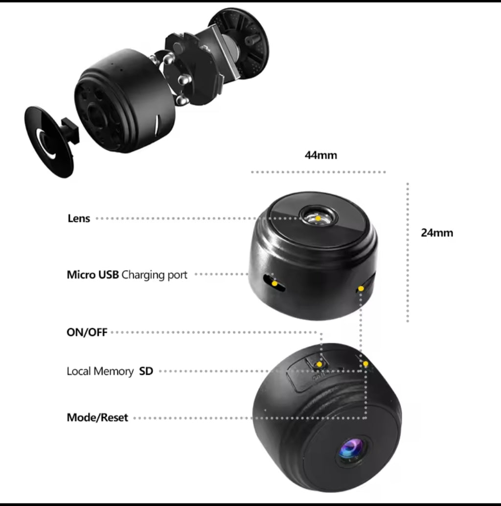 Mini caméra wifi A9 — ميني كاميرا واي فاي A9